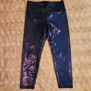 ZYIA Active Sparkling Leggings - Blue and Purple